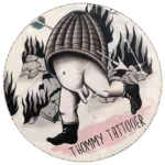 Thommy Tattooer wanted sticker spotted in Bangkok on 2025