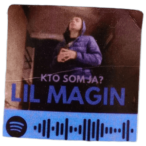 Lil Magin wanted sticker spotted in Prešov in 2026