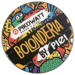 Pikowatt wnted sticker spotted in Budapest in 2025