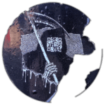 Jad punk wanted sticker spotted in Košice in 2023