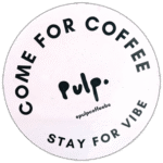 Pulp Coffee wanted sticker spotted in Košice in 2026