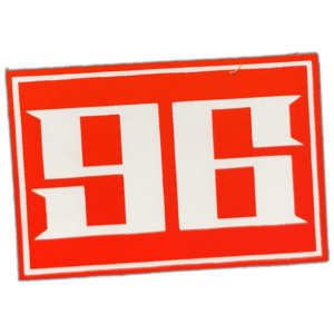 96 wanted sticker spotted in Bangkok in 2025