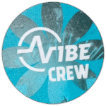 Vibe Crew wanted sticker spotted in Košice in 2026