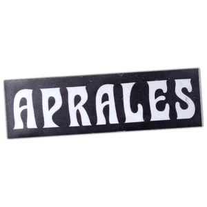 Aprales sticker spotted in Prešov in 2026