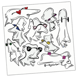 Mickey Roberts Art sticker uploaded by author in 2026.