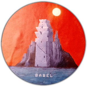 Babel wanted sticker spotted in Budapest in 2023