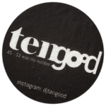 DJ tengood wanted sticker spotted in Budapest in 2023