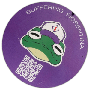 Suffering Fiorentina wanted sticker spotted in Bangkok in 2026