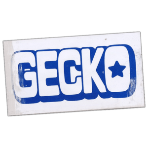 Gecko wanted sticker spotted in Prague in 2026