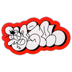 Graffiti sticker spotted in Prague in 2026