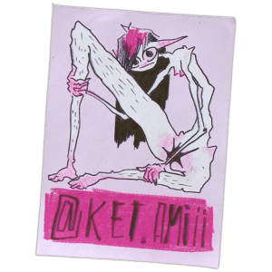 Ket.Amiii wanted sticker spotted in Prague in 2026