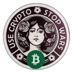 Crypto wanted sticker spotted in Prague in 2026