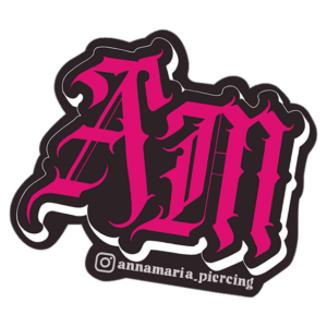 Annamaria Piercing wanted sticker spotted in Prague in 2026