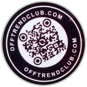 Offtrend club wanted sticker spotted in Prague in 2026
