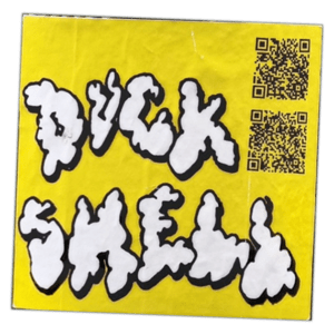 Duck Shell wanted sticker spotted in Prague in 2026