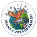 Viajes a vista de pajaro wanted sticker spotted in Prague in 2026