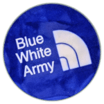 Blue White Army wanted sticker spotted in Prague in 2026
