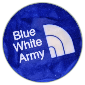Blue White Army wanted sticker spotted in Prague in 2026