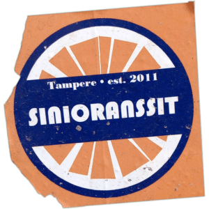 Sinioranssit sticker spotted in Prague in 2026