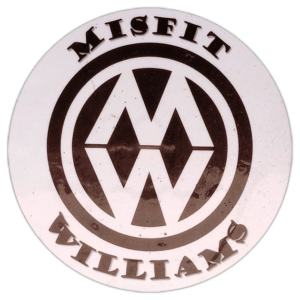 Misfit Williams sticker spotted in Prague in 2026