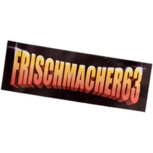 Frischmacher63 sticker spotted in Prague in 2026