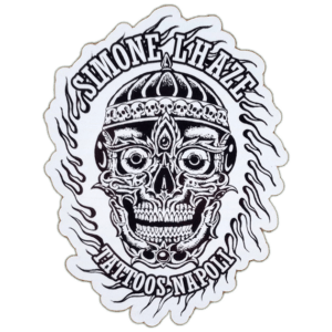 Simone Lhaze sticker spotted in Prague in 2026