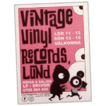 Vintage Vinyl Records Lund sticker spotted in Prague in 2026