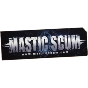 Mastic Scum sticker spotted in Prague in 2026