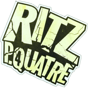 Ritz p.quatre sticker spotted in Prague in 2026