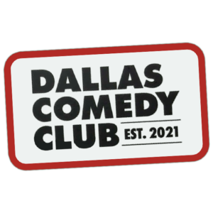 Dallas Comedy Club sticker spotted in Ireland in 2026