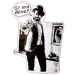 Si Sta Bene sticker spotted in Prague in 2026