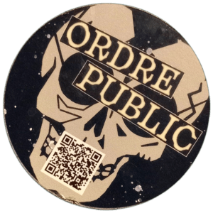 Ordre Public sticker spotted in Prague in 2026