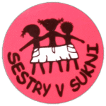 Sestry v sukni sticker spotted in Prague in 2026