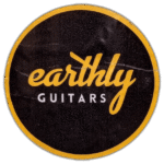 Earthly guitars sticker spotted in Prague in 2026