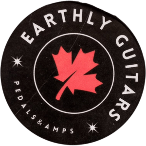 Earthly guitars sticker spotted in Prague in 2026