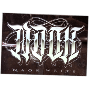 Naok Write sticker spotted in Prague in 2026