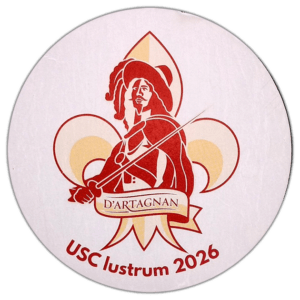 USC lustrum 2026 sticker spotted in Pragu in 2026