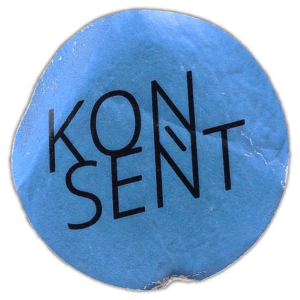 Konsent sticker spotted in Prague in 2026