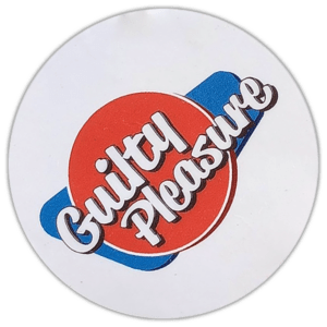 Guilty Pleasure sticker spotted in Prague in 2026