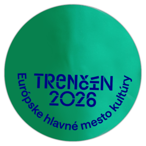 Trenčín 2026 sticker spotted in Prague in 2026