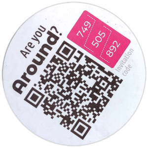 Around sticker spotted in Prague in 2026