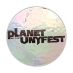 Planet of the Unyfest sticker spotted in Prague in 2026