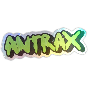 Antrax sticker spotted in Prague in 2026