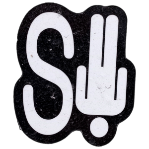 S sticker spotted in Prague in 2026