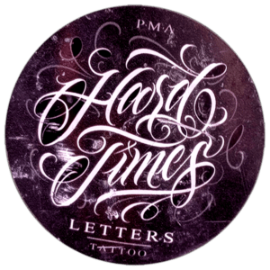 Hard Times Letters sticker spotted in Prague in 2026