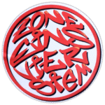 Zone Eins Vier Stem sticker spotted in Prague in 2026