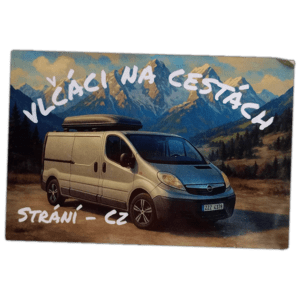 Vlčáci na cestách sticker spotted in Prague in 2026