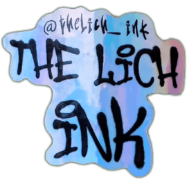 The Lich ink sticker spotted in Prešov in 2026