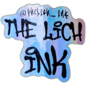 The Lich ink sticker spotted in Prešov in 2026