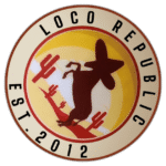 Loco Republic sticker spotted in Prague in 2026